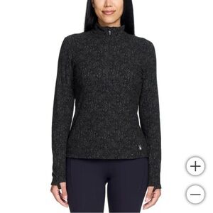 Spyder Women's Black Half Zip Jacket Medium NWT